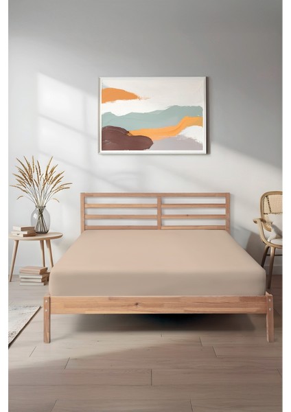 Sertifikalı Organik Pamuklu Lastikli Çarşaf Naturel L Tek Kişilik - Çift Kişilik L Örme Penye fiyatları