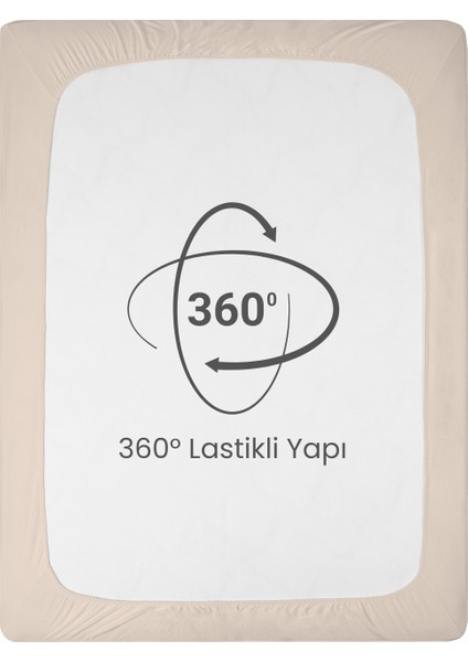 Sertifikalı Organik Pamuklu Lastikli Çarşaf Naturel L Tek Kişilik - Çift Kişilik L Örme Penye fırsatları