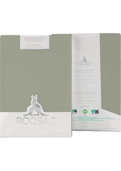 Sertifikalı Organik Pamuklu Lastikli Çarşaf Elma Yeşili L Tek Kişilik - Çift Kişilik L Örme Penye