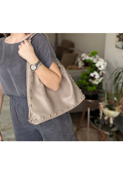 Vizon Zımbalı Tek Omuz Çantası modelleri