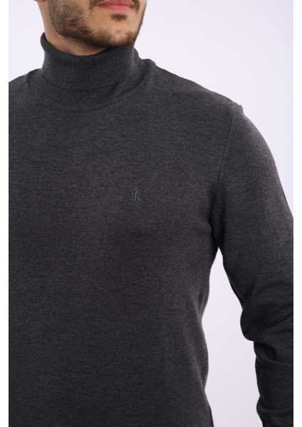 Erkek Balıkçı Yaka Triko Kazak — %100 Pamuk, Klasik modelleri