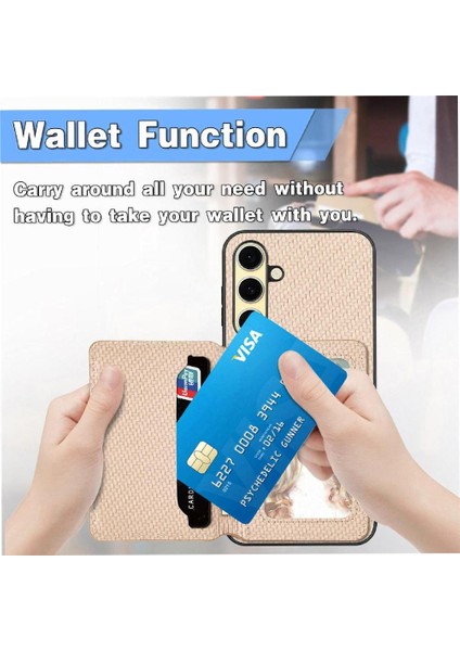 Samsung Galaxy A56 Stand Fonksiyonu Rfıd Engelleme Manyetik Kart Için Kılıf (Yurt Dışından) fırsatları