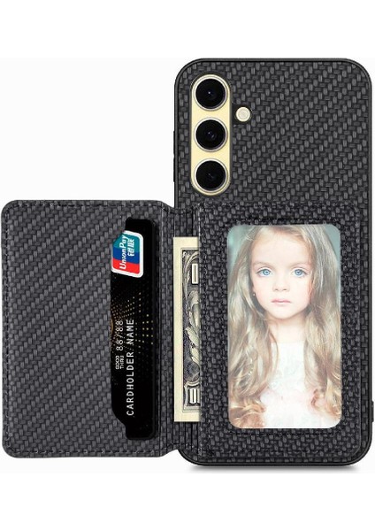 Samsung Galaxy A56 Stand Fonksiyonu Rfıd Engelleme Manyetik Kart Için Kılıf (Yurt Dışından)