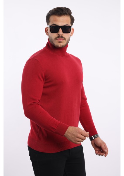 Erkek Balıkçı Yaka Triko Kazak — %100 Pamuk, Klasik modelleri