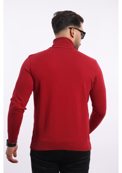 Erkek Balıkçı Yaka Triko Kazak — %100 Pamuk, Klasik fırsatları