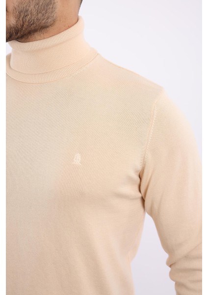 Erkek Balıkçı Yaka Triko Kazak — %100 Pamuk, Klasik indirimleri