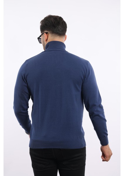 Erkek Balıkçı Yaka Triko Kazak — %100 Pamuk, Klasik fırsatları