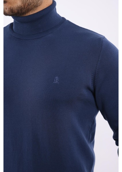 Erkek Balıkçı Yaka Triko Kazak — %100 Pamuk, Klasik indirimleri