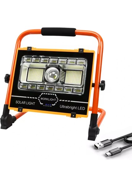 WT-734 P70 LED Solar Panel Şarjlı Taşınabilir Projektör (176 Smd + Yan Led) indirimleri