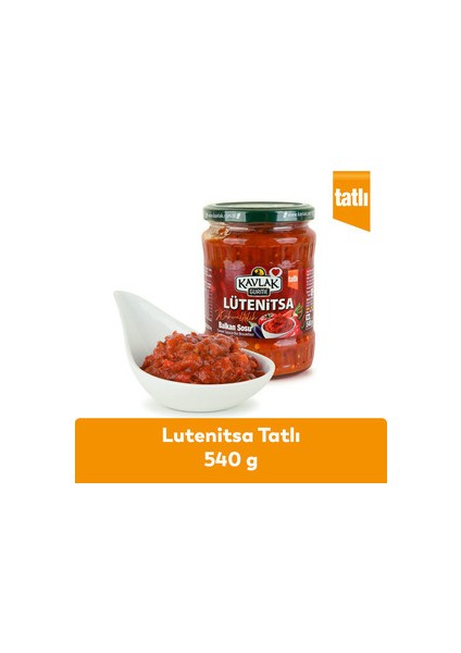 Kavlak Lütenitsa Tatlı 540 Gr Doğal Balkan Sosu Kahvaltılık Aromalı Lezzet