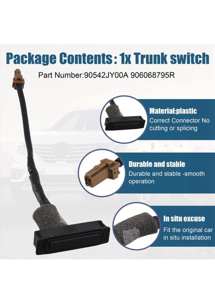 906068795R Araba Kontrol Anahtarı Bagajı Renault Koleos Hy 08-16 Için Açık Anahtar (Yurt Dışından) fırsatları