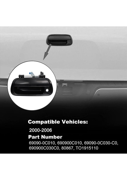 Araba Bagaj Kapağı Anahtar Tutma Köşe Tutucu 69090-0C030 69090-0C030-C0 Toyota Tundra 2000-2006 (Yurt Dışından) fiyatları