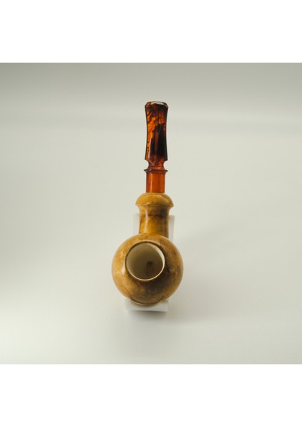 El Yapımı Ekstra Filtre Uyumlu Bal Tonlu Lületaşı Pipo – Akrilik Ağızlıklı, Kılıflı indirimleri