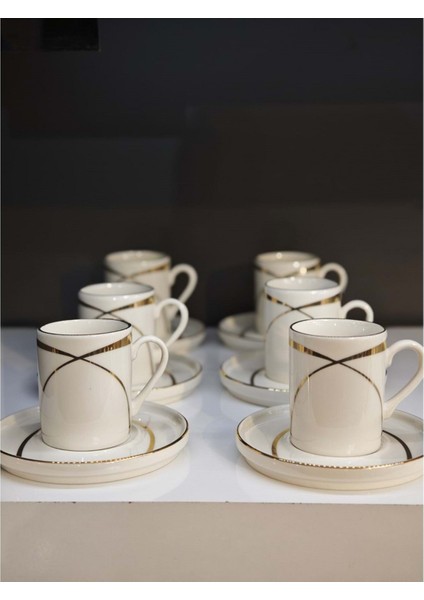 Miray Kelebek Gold File 6 Lı Kahve Fincan Takımı indirimleri