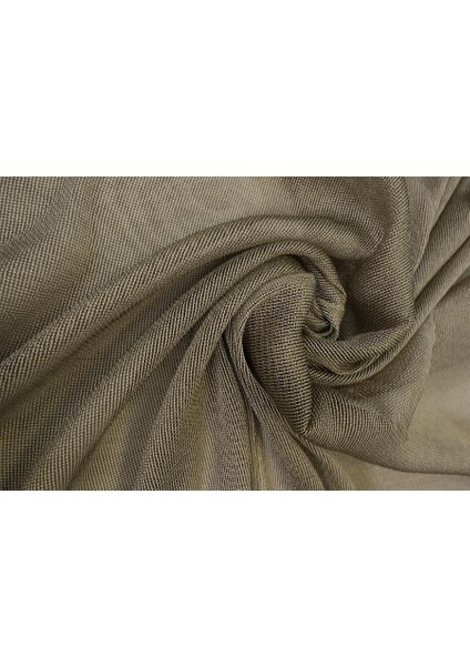 Murcia Dökümlü Tül Perde Pilesiz Bej