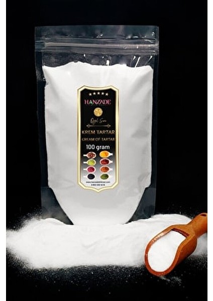 Krem Tartar Potasyum Bitartarat 100 gr Doğal Malzeme ile Kabartma Maddesi