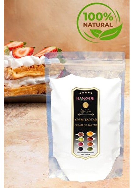Krem Tartar Potasyum Bitartarat 100 gr Doğal Malzeme ile Kabartma Maddesi