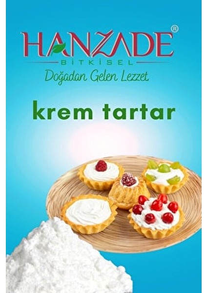 Krem Tartar Potasyum Bitartarat 100 gr Doğal Malzeme ile Kabartma Maddesi