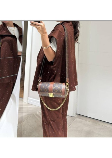 Taşlı Yelekli Esofman Takımı