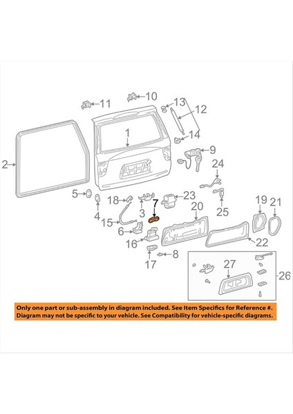 691500C010 Bagaj Kapı Kilidi Aktüatör Bagaj Kapağı Soyun Toyota Sequoia Için Otomotiv 2001-2007 (Yurt Dışından) fırsatları
