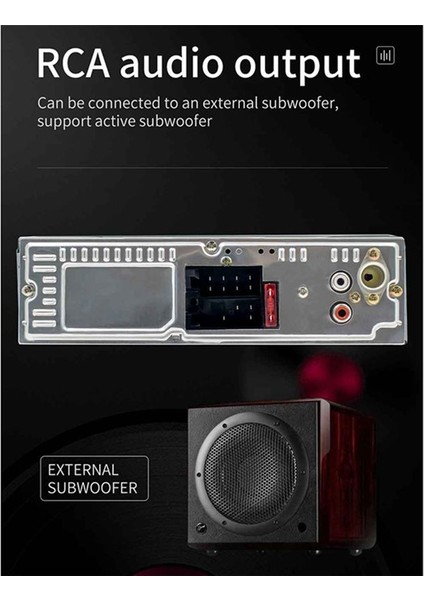 Evrensel Araba Stereo Tek Gürültü Araba Radyo Bluetooth USB Aux Dash Head Birimi Fm Radyo Medya Alıcı Araba Mp3 Çalar (Yurt Dışından) modelleri