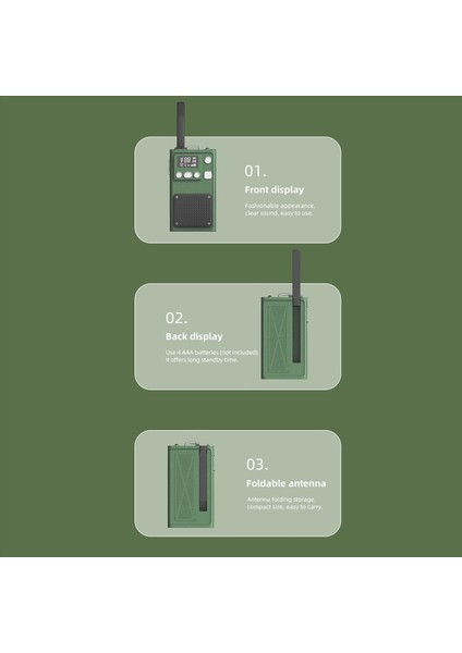 Taşınabilir Walkie Talkie Uzun Aralıklı Iletişim 400-470MHZ El Türlü Radyo Walkie Talkie Açık Hava Için LED El Feneri (Yurt Dışından) fiyatları