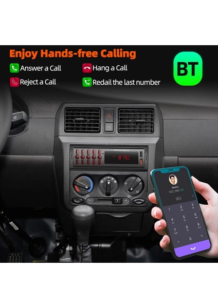 Araba Mp3 Çalar Eller Serbest Çağrı Çift USB Kablosuz Bluetooth Aux Giriş 1099 Araba Kartı Radyo Desteği Fm Işlevi (Yurt Dışından) modelleri