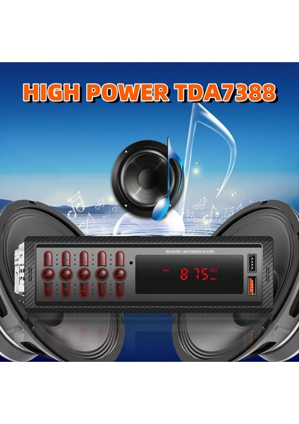 Araba Mp3 Çalar Eller Serbest Çağrı Çift USB Kablosuz Bluetooth Aux Giriş 1099 Araba Kartı Radyo Desteği Fm Işlevi (Yurt Dışından) fırsatları