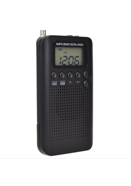 Am/fm Radyo LCD Ekran Cep Elde Taşınağı Dijital Çift Bant Alıcı Taşınabilir Hoparlör Siyah (Yurt Dışından) fırsatları