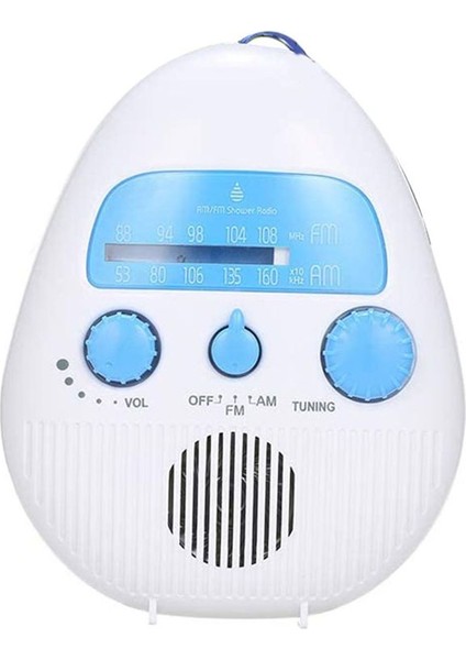 Duş Radyosu Taşınabilir Am/fm Radyo Su Geçirmez Ses Hoparlörü Banyo Duş Radyoları Ev Banyo Açık Hava (Yurt Dışından)