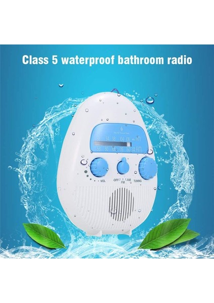 Duş Radyosu Taşınabilir Am/fm Radyo Su Geçirmez Ses Hoparlörü Banyo Duş Radyoları Ev Banyo Açık Hava (Yurt Dışından) fiyatları