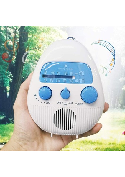 Duş Radyosu Taşınabilir Am/fm Radyo Su Geçirmez Ses Hoparlörü Banyo Duş Radyoları Ev Banyo Açık Hava (Yurt Dışından) modelleri