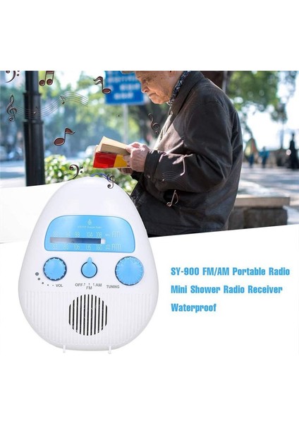 Duş Radyosu Taşınabilir Am/fm Radyo Su Geçirmez Ses Hoparlörü Banyo Duş Radyoları Ev Banyo Açık Hava (Yurt Dışından) fırsatları