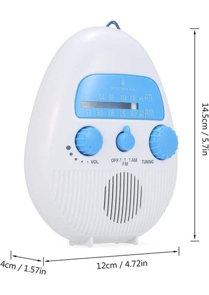 Duş Radyosu Taşınabilir Am/fm Radyo Su Geçirmez Ses Hoparlörü Banyo Duş Radyoları Ev Banyo Açık Hava (Yurt Dışından) indirimleri
