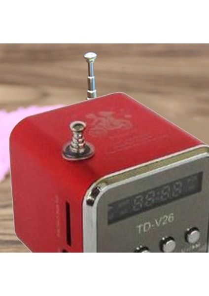 TD-V26 Dijital Taşınabilir Mini Fm Radyo Alıcı LED Hoparlör Kablosuz Hoparlör Mp3 Desteği Sd/tf Kart Siyah (Yurt Dışından) indirimleri