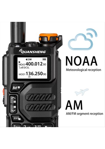 Quansheng Uvk5 Walkie Talkie Profesyonel Sivil Açık Hava Yolda Git Uv Çok Frekanslı Tam Uzunlukta El Walkie (Yurt Dışından) fiyatları