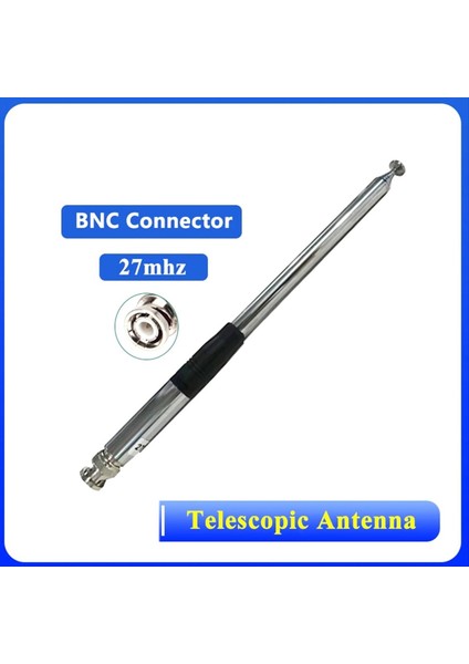 27MHZ Teleskopik Anten Tnc Konektörü Kısa Dalga Radyoları Için Aten Walkie Tallie Rod Anten (Yurt Dışından) fiyatları