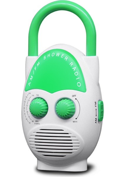 Mini Am Fm Taşınabilir Duş Radyo Su Geçirmez Hoparlör Banyo Radyo Ayarlanabilir Hacim Ekleme Kartı (Yurt Dışından)