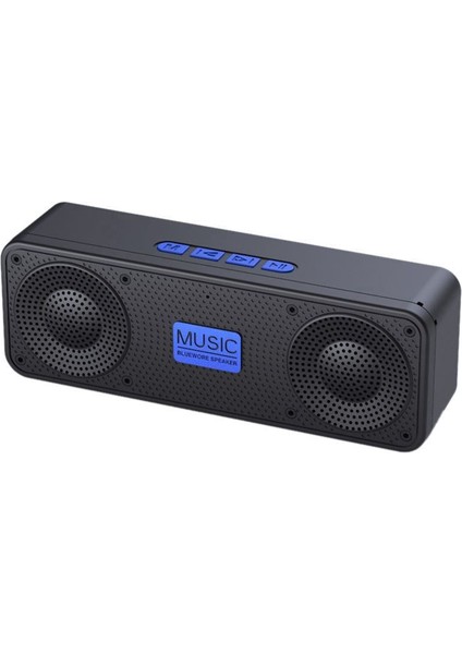 Taşınabilir Fm Radyo Kablosuz Bluetooth 5 0 Tws Hoparlör Mini Mp3 Müzik Çalar Destek Tf Kartı U Disk USB Şarj Radyo-A (Yurt Dışından)
