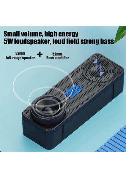 Taşınabilir Fm Radyo Kablosuz Bluetooth 5 0 Tws Hoparlör Mini Mp3 Müzik Çalar Destek Tf Kartı U Disk USB Şarj Radyo-A (Yurt Dışından) indirimleri