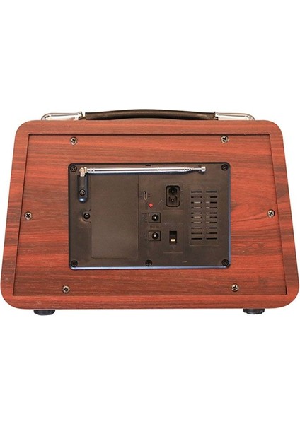 Taşınabilir Ahşap Retro Radyo Kablosuz Bluetooth Hoparlörler Hif Stereo Am/fm Radyo Oynatıcı USB Tf Aux Mp3 Maun Renk (Yurt Dışından) indirimleri
