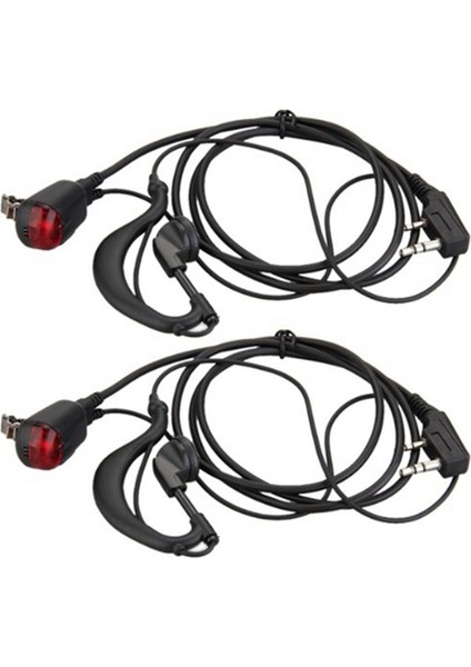 Kenwood Walkie Talkie Radio Için 2x Kulak Hook LED Kulaklık Kulaklık Kulaklık (Yurt Dışından)