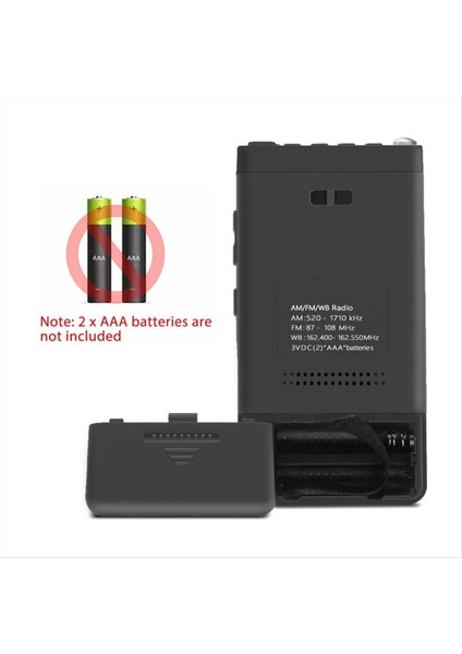 Taşınabilir Hava Radyosu Fm Am Noaa Acil Cep Radyosu Hava Durumu Uyarı Çartı Saat Mini Elden Taşıma (Yurt Dışından) indirimleri