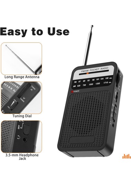Am Fm Pocket Radyosu Hoparlörlü Transistör Radyo Kulaklık Jack Iç Mekan Için Taşınabilir Radyo Açık Hava Kullanımı (Yurt Dışından) fiyatları