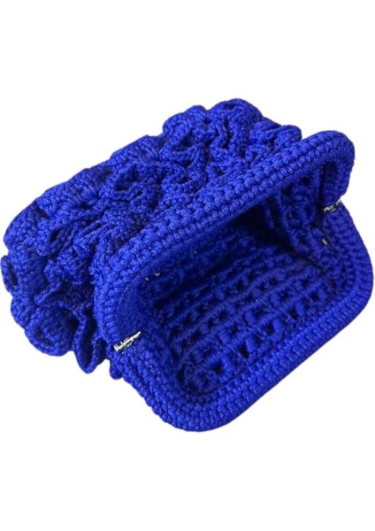 3992 El Yapımı Fırfırlı Model Makrome Ip Clutch Çanta / 15 x 25 cm fırsatları