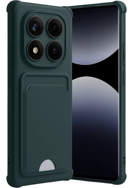 Xiaomi Redmi Note 14 Pro 4G Uyumlu Kılıf Kart Bölmeli Kelvin Silikon Kılıf