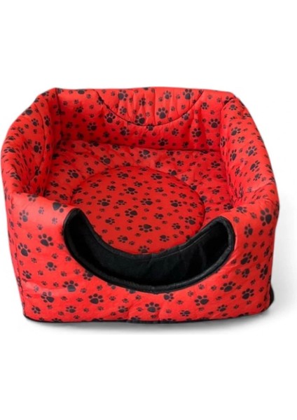 Üç Fonksiyonlu Kedi Yatağı - Kırmızı fiyatları