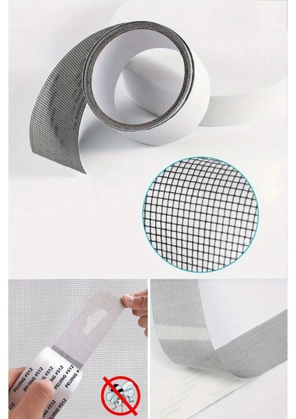 Güçlü Yapışkanlı Pencere Tamir Bandı, Böcek Önleyici Yama Bandı 2 mt x 5 cm