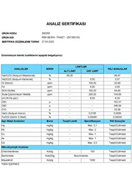 Hanzade 1 kg x 3 Bitkisel İngiliz Karbonatı Katkısız Doğal Özellikleriyle Sağlığınızı Destekler