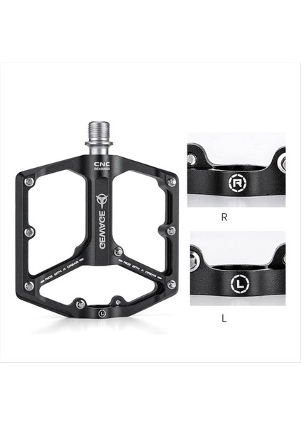 Gewage Bisiklet Pedalı Tek Parçalı Cnc Alüminyum Alaşım Ultralight Seal Du Youring Bisiklet Pedalları Aksesuarlar Siyah (Yurt Dışından) indirimleri